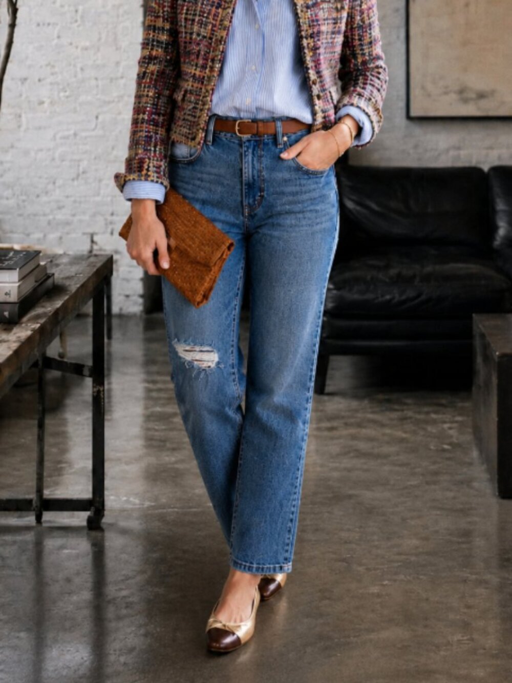 Madewell The Mid-Rise Perfect Vintage Jean | Size 27 | Light Wash Straight Leg